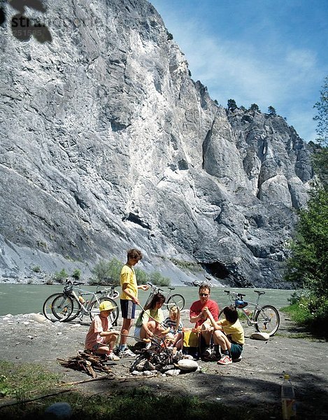 Berg radfahren Fahrrad Rad Fahrradfahrer Fahrrad fahren Kanton Graubünden