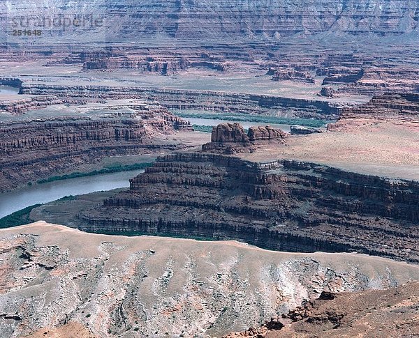 10323614  Land der Schlucht  Colorado  Dead Horse Point  Klippe  Erosion  Landschaft  National Park  Utah  USA  Amerika  Nordamerika