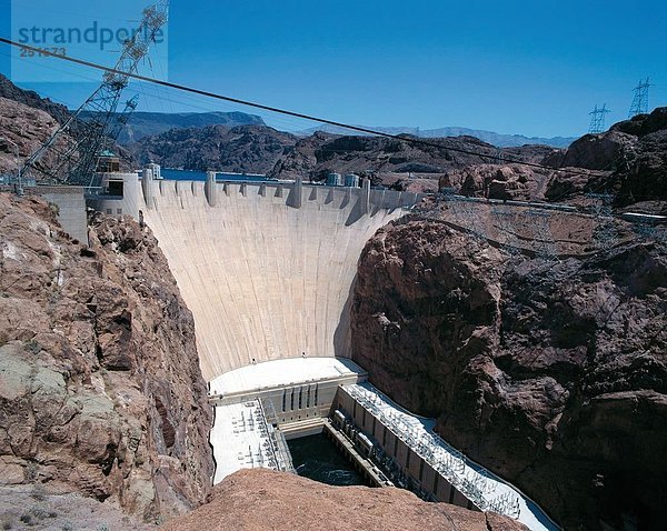 10336137  Hoover Dam  Kabel  Nevada  Staumauer  USA  Amerika  Nordamerika  Energie  Wasser-Macht