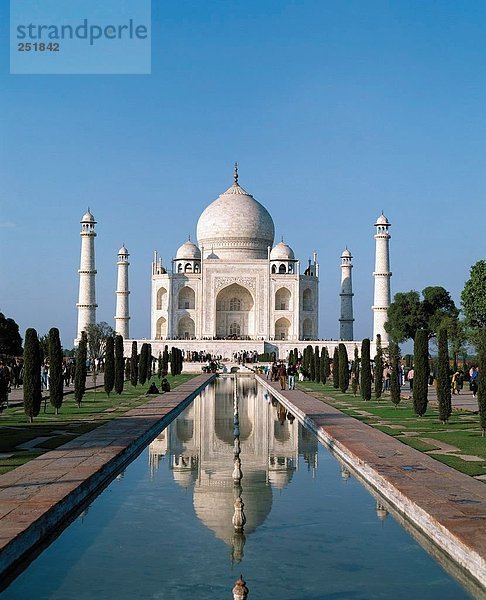 10458345  Agra  Dämmerung  Dämmerung  Indien  Asien  Spiegelung  Taj Mahal  Teich