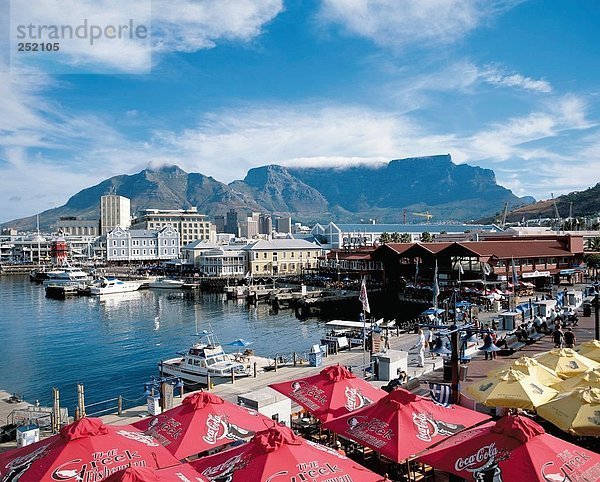 Südliches Afrika Südafrika Hafen Wohnhaus Gebäude Ufer Kapstadt Mesa alt