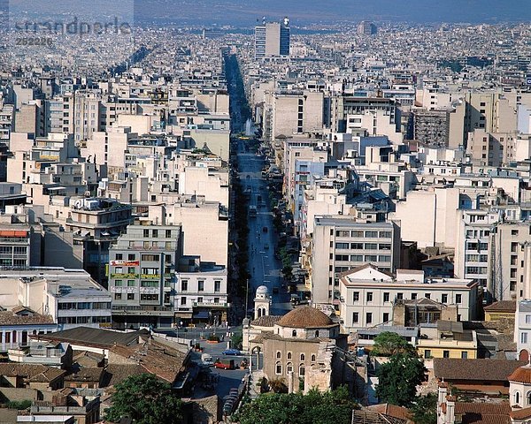 10104760  Athen  Griechenland  Überblick  Stadt  Stadt  Gebäude  Bau  Dächer