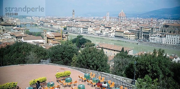 10190687  Florenz  Italien  Europa  Panorama  Übersicht  von Piazzale Michelangelo
