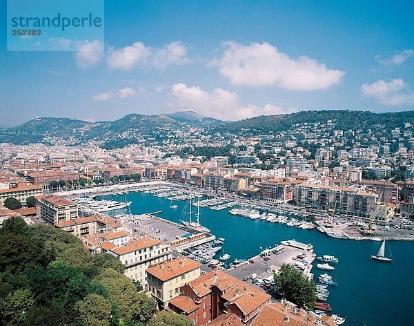 10237569  alten Hafen  Port  Frankreich  Europa  Nizza  Süd-Frankreich  Europa  Überblick  Yachten