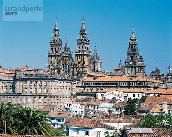 Europa Wohnhaus Gebäude Kathedrale Santiago de Compostela Spanien
