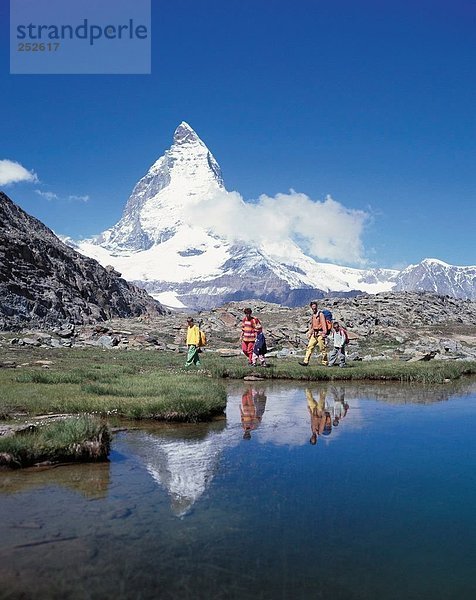 Berg Junge - Person Menschliche Eltern Matterhorn Alpen 3 Kanton Wallis