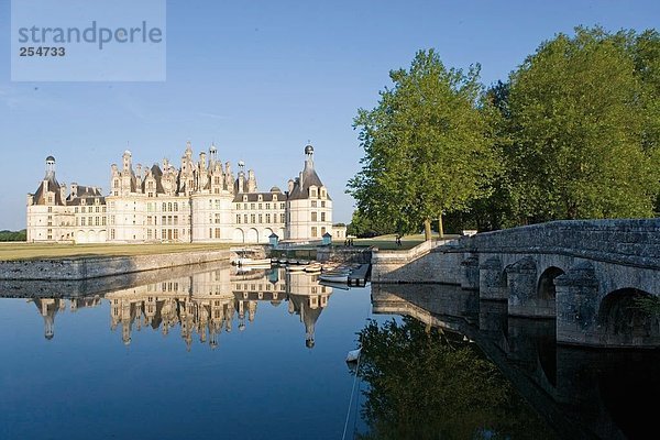 Reflexion des Schlosses in See  Chateau De Chambord  Loir-Et-Cher  Frankreich
