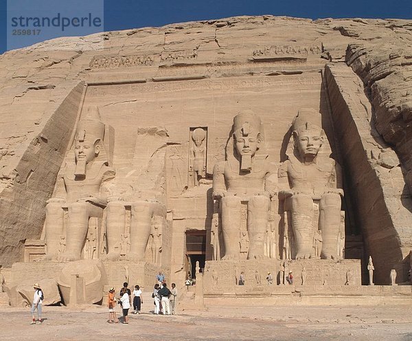 Reisen. Ägypten. Abu Simbel. Steintempel von Ramses II.