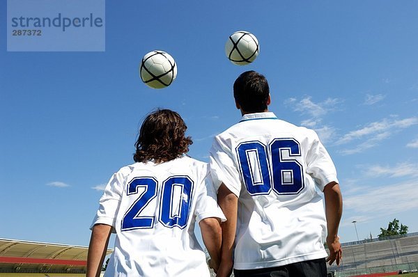 Freundschaft Hemd 2 Fußball Kleidung jonglieren