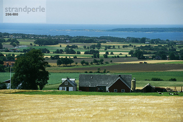 Landschaft über Ansicht Skane län typisch