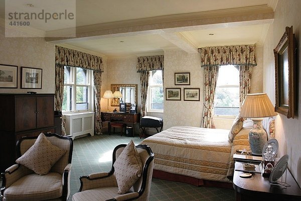 Innere der Schlafzimmer  Ashford Castle  Irland