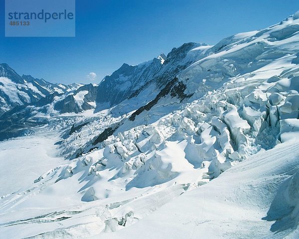 Berg Winter Eis Alpen Vernichtung Berner Oberland Kanton Bern