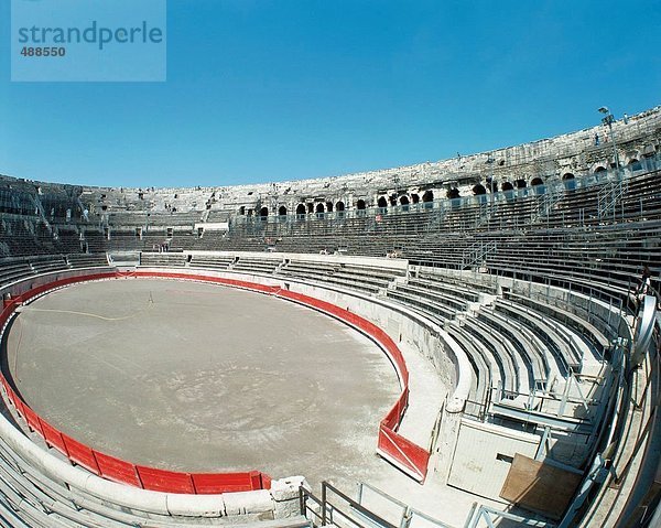 10193420  Amphitheater  Detail  Frankreich  Europa  innerhalb  Languedoc  Nimes  Süd-Frankreich  Europa  Überblick