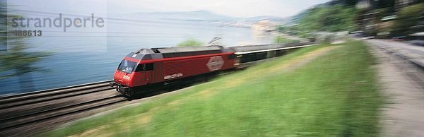 10469280  Bahn  Genfersee  intercity  Panorama  SBB  Schweiz  Europa  Unschärfe  Verkehr