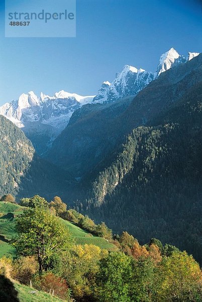 10593582  in der Nähe von Soglio  Berge  Bergell  Graubünden  Graubünden  Piz vor di Sciora  Piz Cengalo  Schweiz  Europa  Tal
