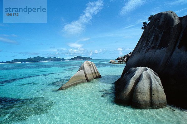 Seychellen  Insel La Digue  Anse Source d'Argent
