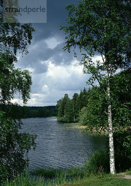 Finnland  Landschaft mit See