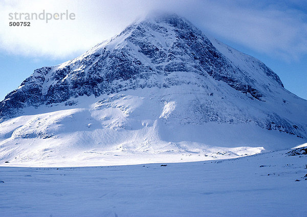 Schweden  schneebedeckter Berg