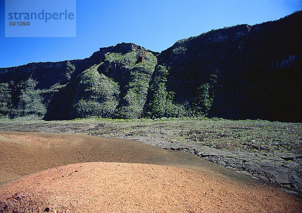 Klippen in trockener Landschaft