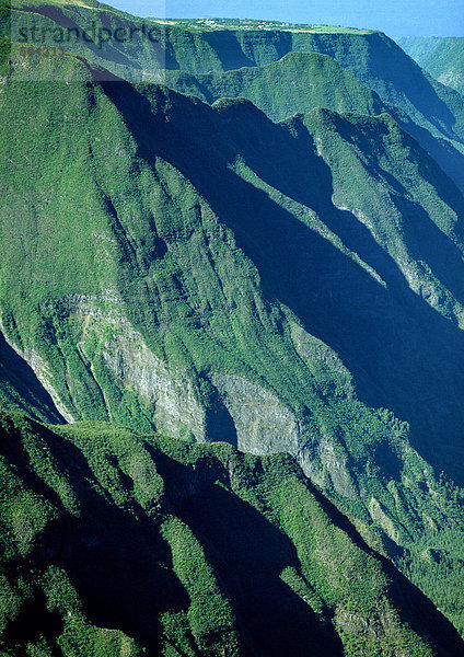 Reunion (Französische Insel im Indischen Ozean)  Berge  Nahaufnahme