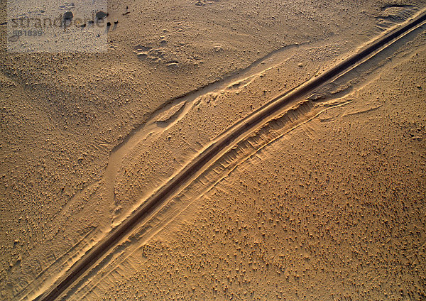 Spur im Sand  Nahaufnahme