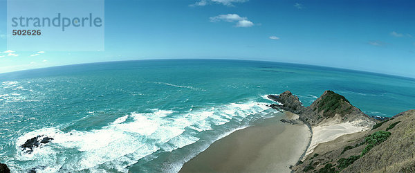 Neuseeland  Seelandschaft  erhöhte Aussicht