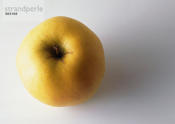Gelber Apfel  Draufsicht