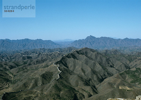 China  Provinz Hebei  Simatai  die Große Mauer  Luftaufnahme