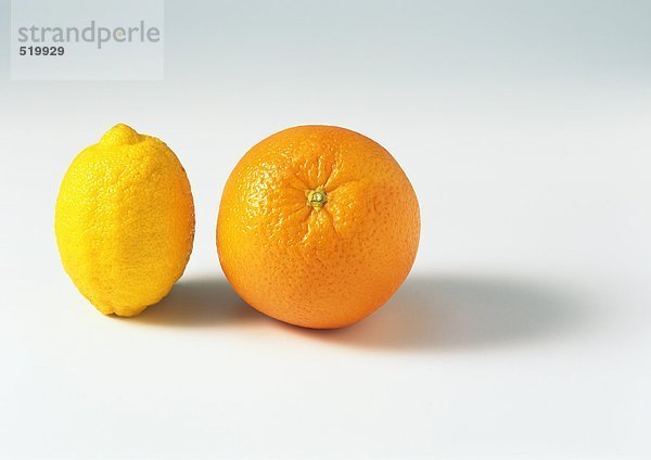 Zitrone und Orange
