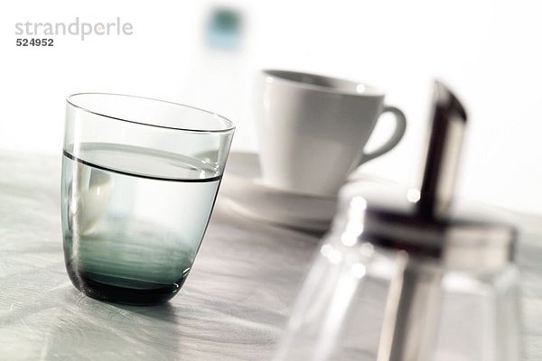 Nahaufnahme-Glas Wasser