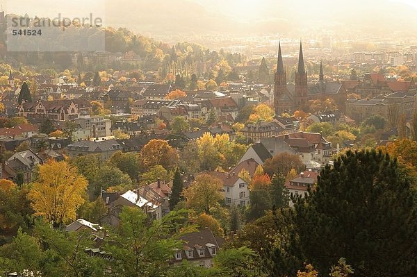 Luftbild der Stadt Freiburg Im Breisgau  Deutschland