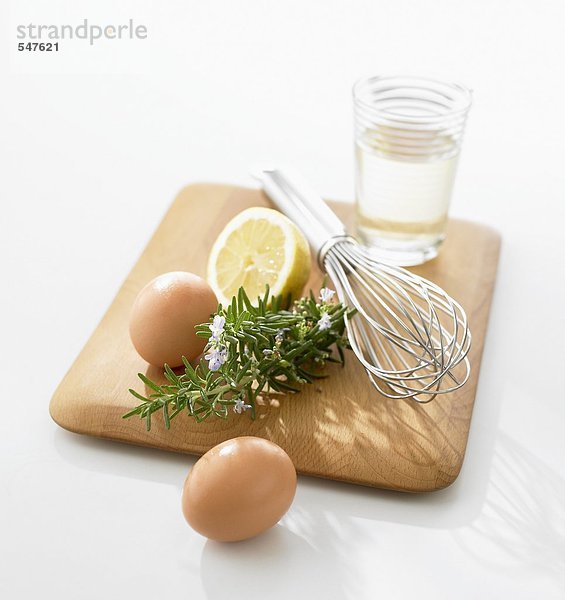 Eier  Rosmarin und Zitrone