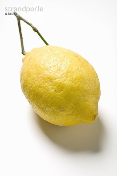 Eine Zitrone mit Stiel