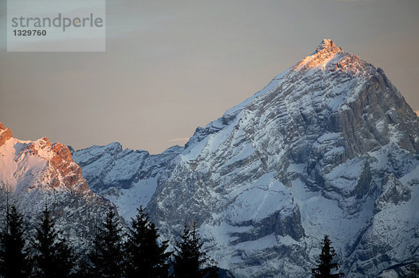 Italien  Dolomiten  Sonnenuntergang