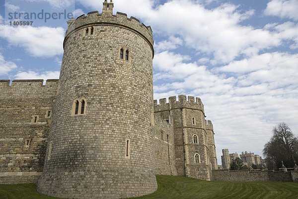 Bewölkung Himmel oben Schloss Windsor Castle  Windsor  Berkshire  England