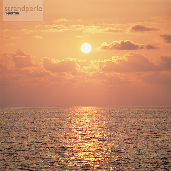 Sonnenuntergang Umwelt Ozean Natur