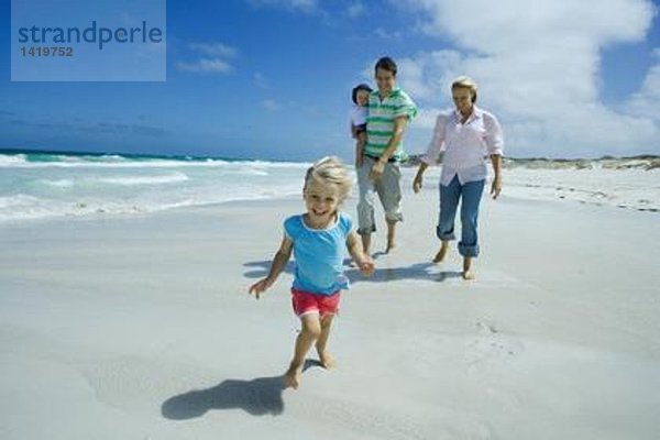 Familie am Strand