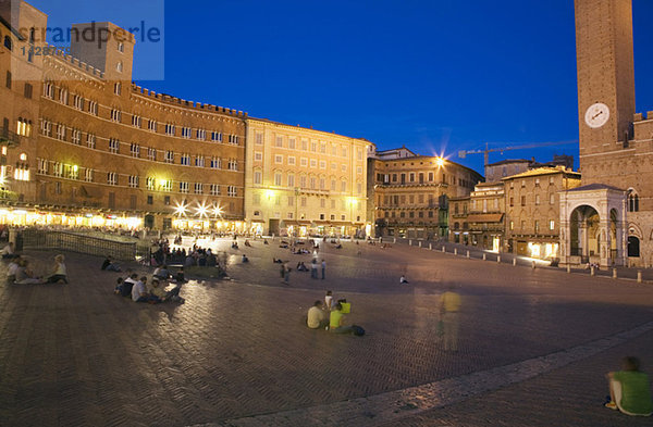 Italien  Siena  Rathausplatz  Palazzo Publico