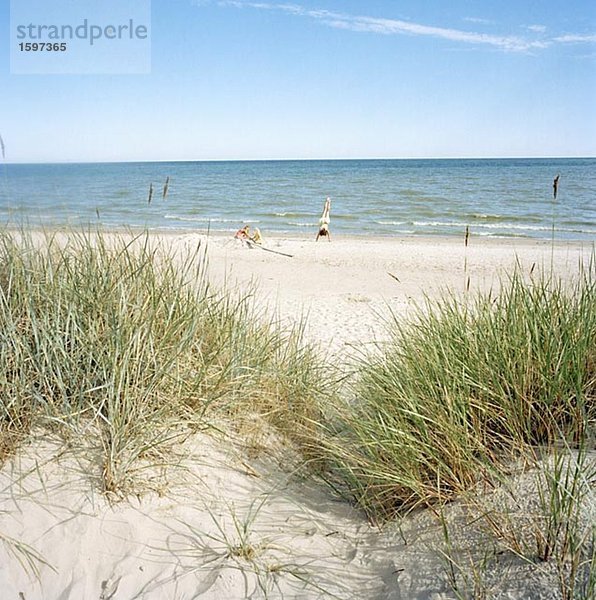 Strandleben Gotland Schweden.