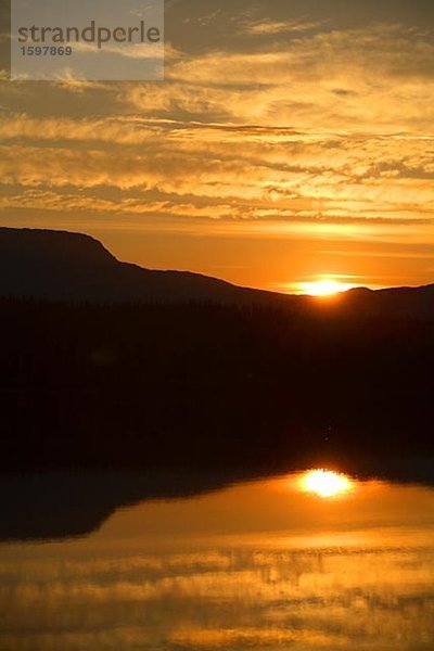 Sunset Jämtland Schweden.