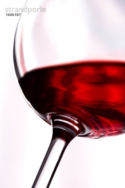 Nahaufnahme-Glas Rotwein