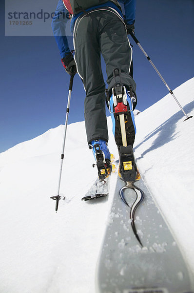 Österreich  Kleinwalsertal  Skifahren in den Alpen