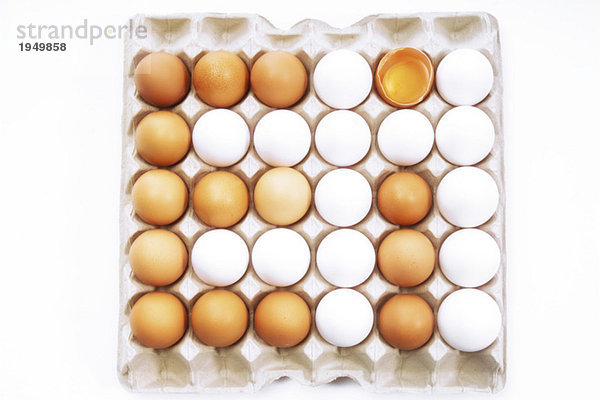 Eier im Karton