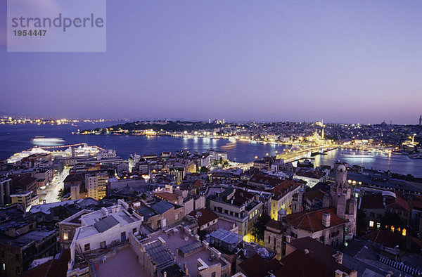 Istanbul  view from the Galata Tower  Turkey