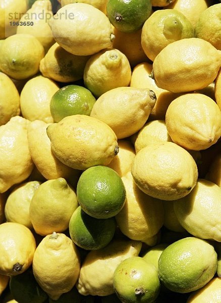 Frische Zitronen und Limetten
