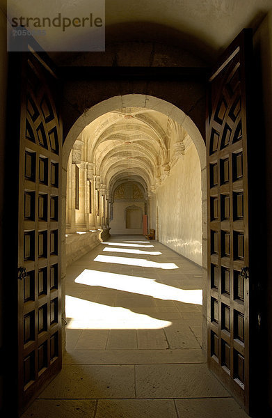 Leere Korridor in Santo Domingo Kirche  Oaxaca City  Oaxaca  Mexiko