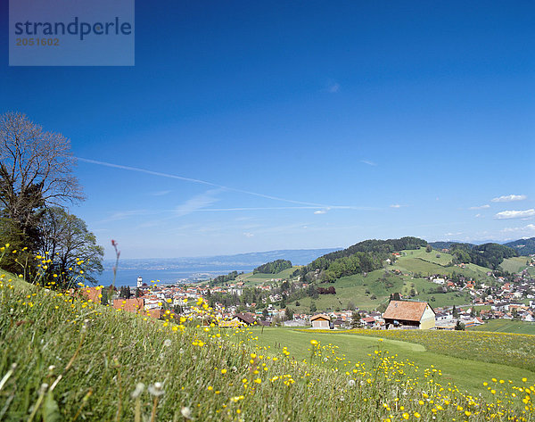 10065326  Schweiz  Europa  Appenzell  Mauren  Übersicht  Landschaft  Panorama