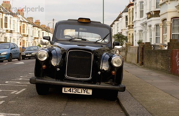 Schwarzes Taxi in London  England