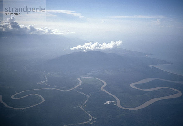 Luftaufnahme von Borneo  Malaysia