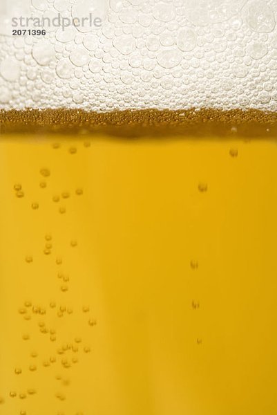 Bier im Glas  Nahaufnahme